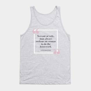 Housework Realtalk in Pink Tank Top